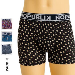 Lycra, Nylon, Microfiber Trunk (pack of 3)