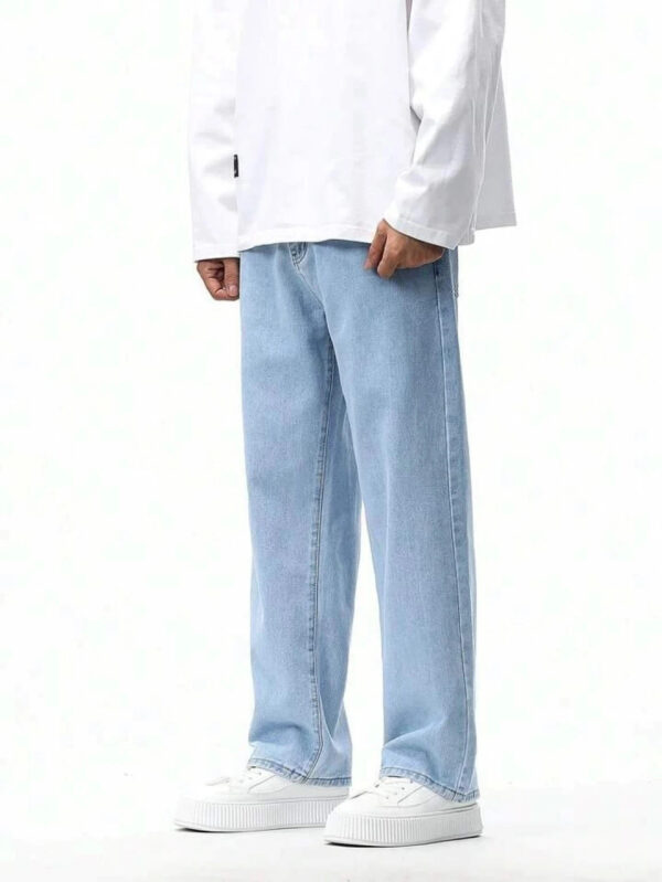 32-men-straight-fit-light-blue-jeans-cozyon-original-imahz4g4fjfwqqzq COZYON Men Loose Fit Mid Rise Light Blue Jeans