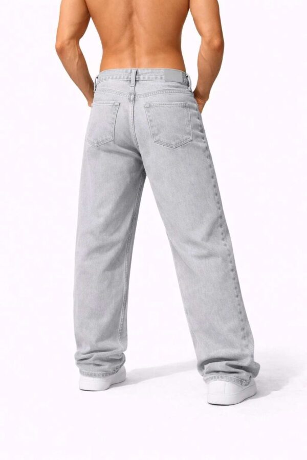 COZYON Men Loose Fit Mid Rise Grey Jeans