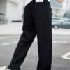 COZYON Men Loose Fit Mid Rise Black Jeans
