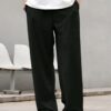 COZYON Men Loose Fit Mid Rise Black Jeans