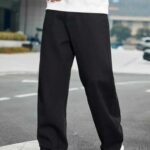 COZYON Men Loose Fit Mid Rise Black Jeans