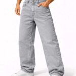 COZYON Men Loose Fit Mid Rise Grey Jeans